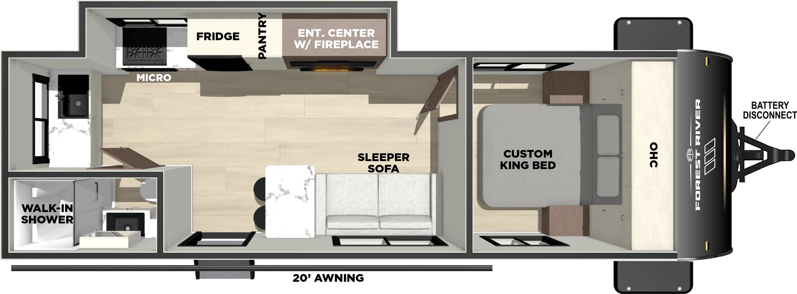 Vibe 2500CK Floorplan
